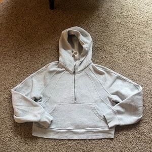 Heather grey lululemon scuba hoodie